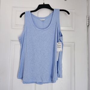 Light Blue Sleeveless Women's Top